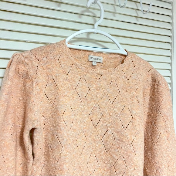 Monsoon Eyelet Sweater Delica Gem Pre-Loved - Picture 1 of 10